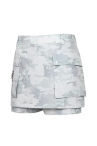 WOMEN AIR CIRCUIT CAMO CARGO CULOTTE-LIGHTGRAY