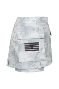 WOMEN AIR CIRCUIT CAMO CARGO CULOTTE-LIGHTGRAY