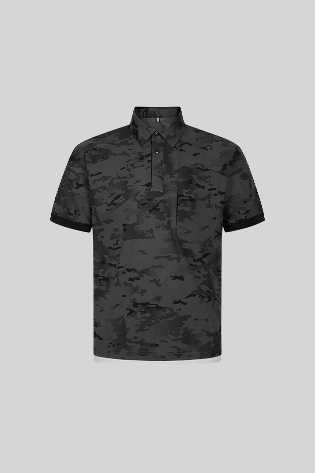 MEN AIR CIRCUIT CAMO ACCORDIO T SHIRT-BLACK