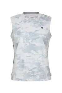 WOMEN AIR CIRCUIT CAMO SLEEVELESS T SHIRT-LIGHTGRAY