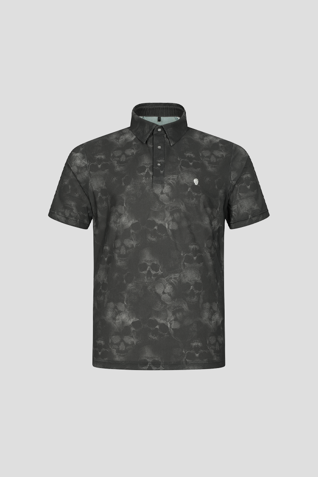 26S MEN NANOGRAM ALEX PATTERN ACCORDIO TSHIRT-BROWN