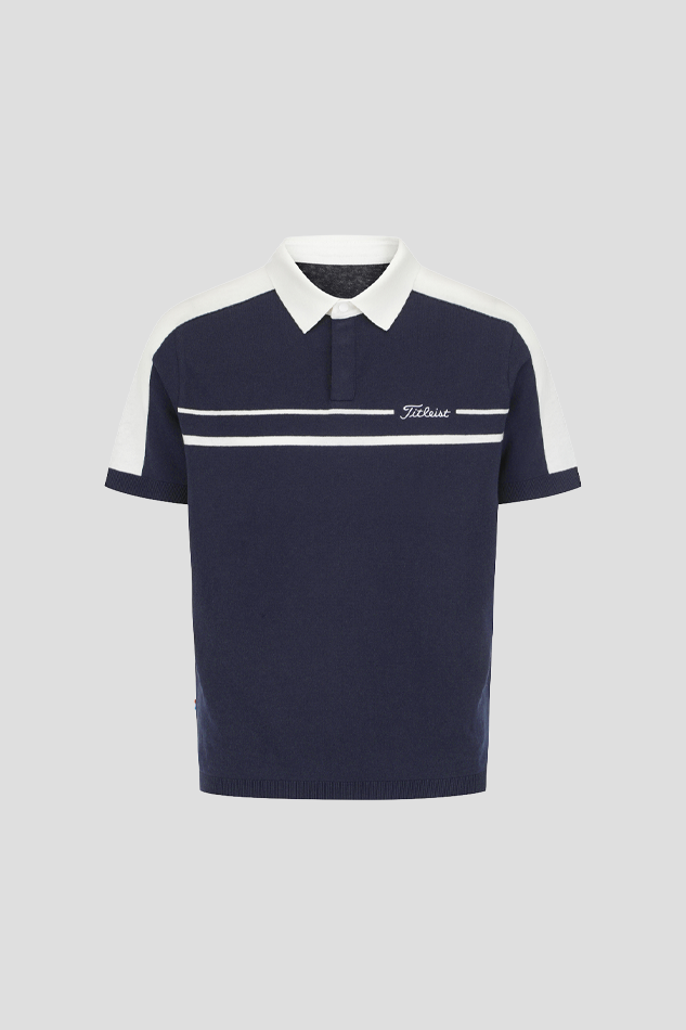 26SPOT COOL POLO KNIT-NAVY