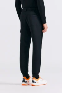 BOUCLE JOGGER PANTS MEN-BLACK