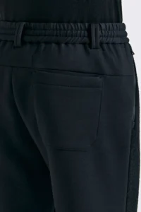 BOUCLE JOGGER PANTS MEN-BLACK