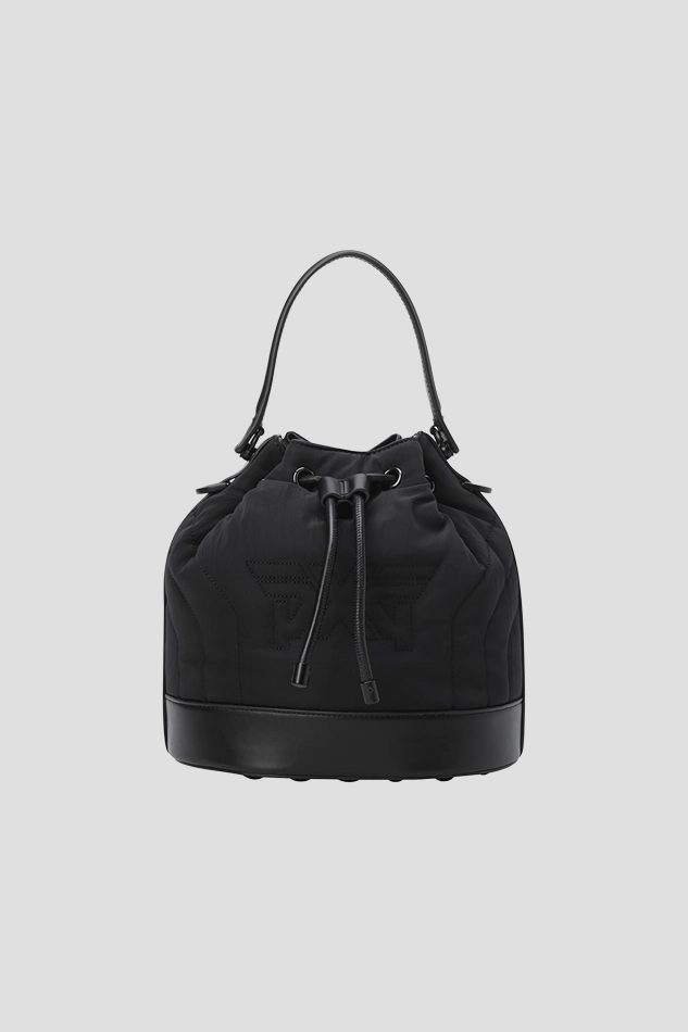 WOMEN WINTER PADDED BUCKET BAG-BLACK