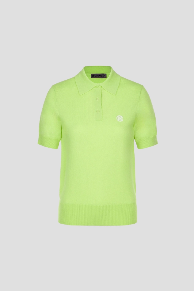 SHORT SLEEVE SWEATER WOMEN-GREEN