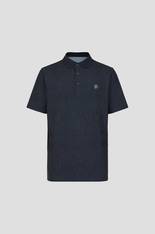 TEXTURED PATTERN T SHIRT MEN-BLACK