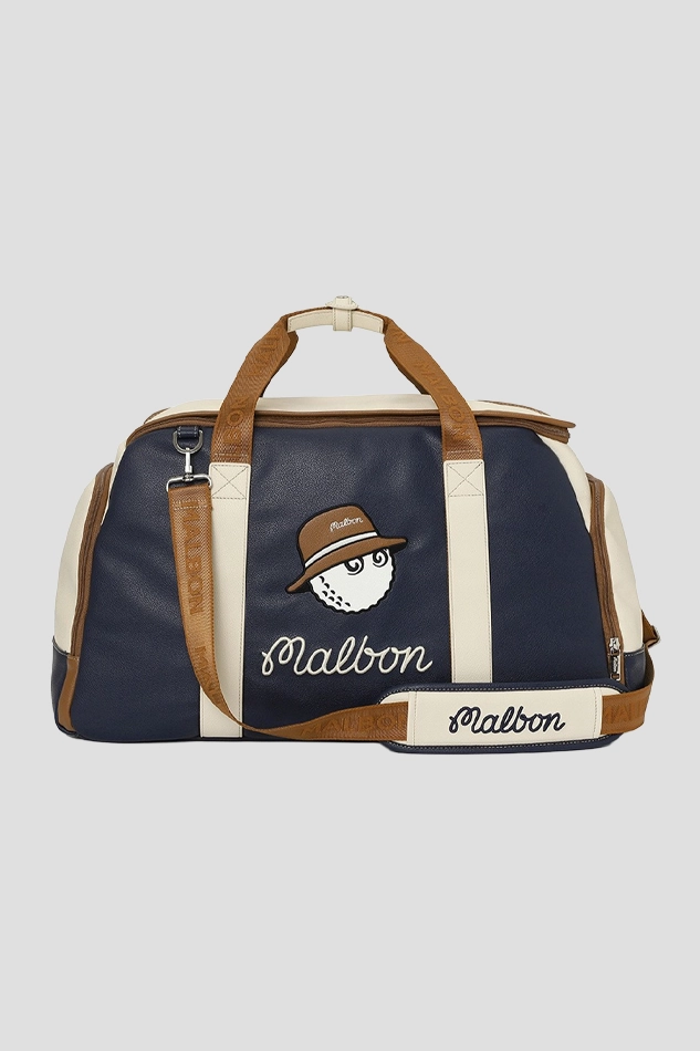 MALBON GOLF NEW BORN CLASSIC BOSTON BAG-NAVY