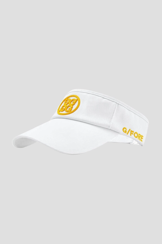COLOUR EMBROIDERED VISOR WOMEN-YELLOW