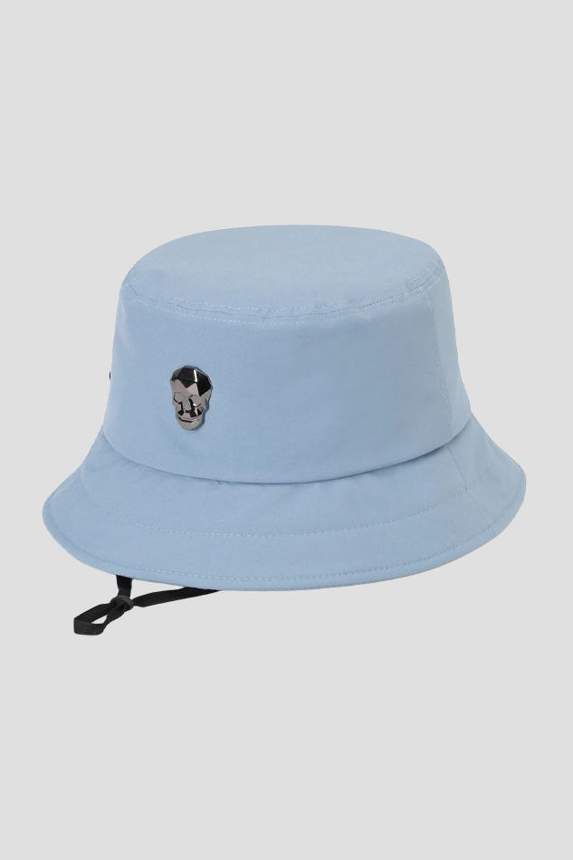 BIG SHORT SHAPE BUCKET HAT-BLUE
