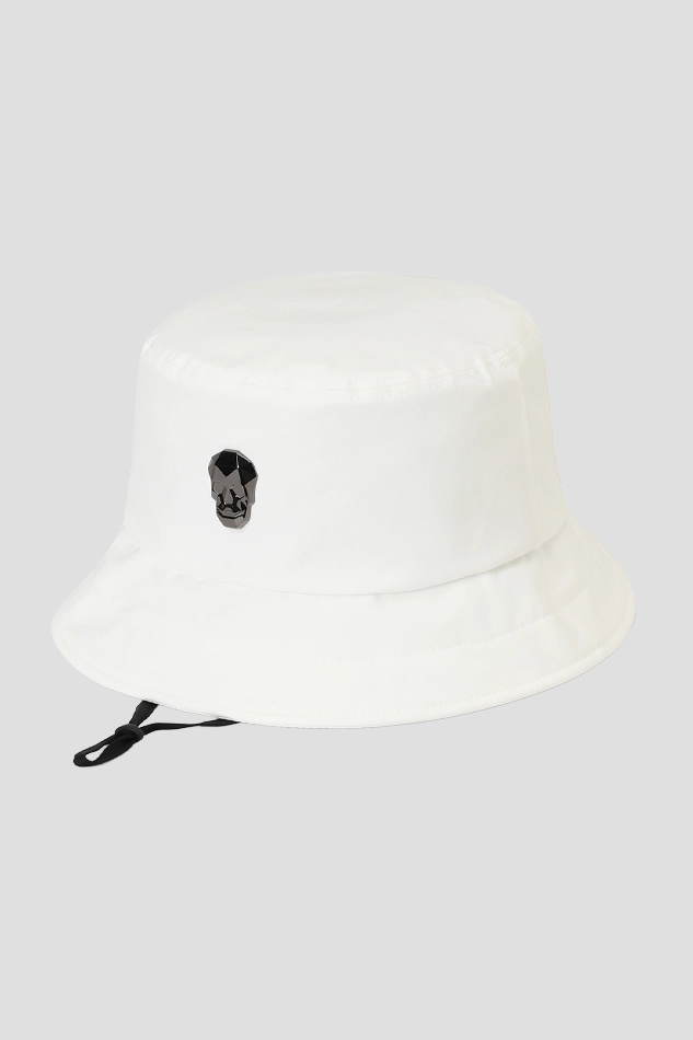 BIG SHORT SHAPE BUCKET HAT-WHITE