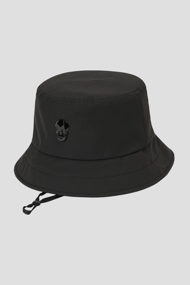 BIG SHORT SHAPE BUCKET HAT-BLACK