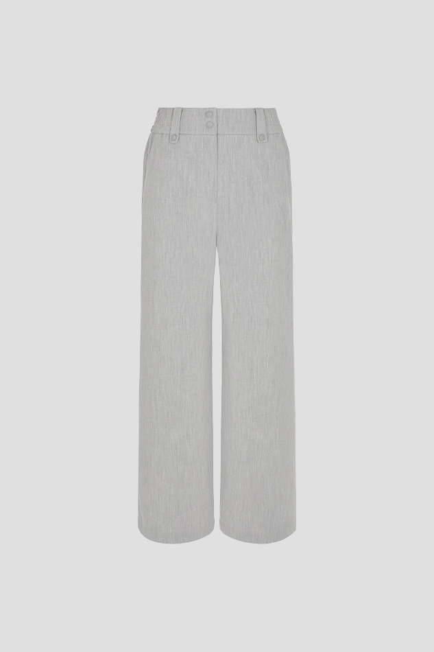 WIDE LEG PANT WOMEN-GRAY