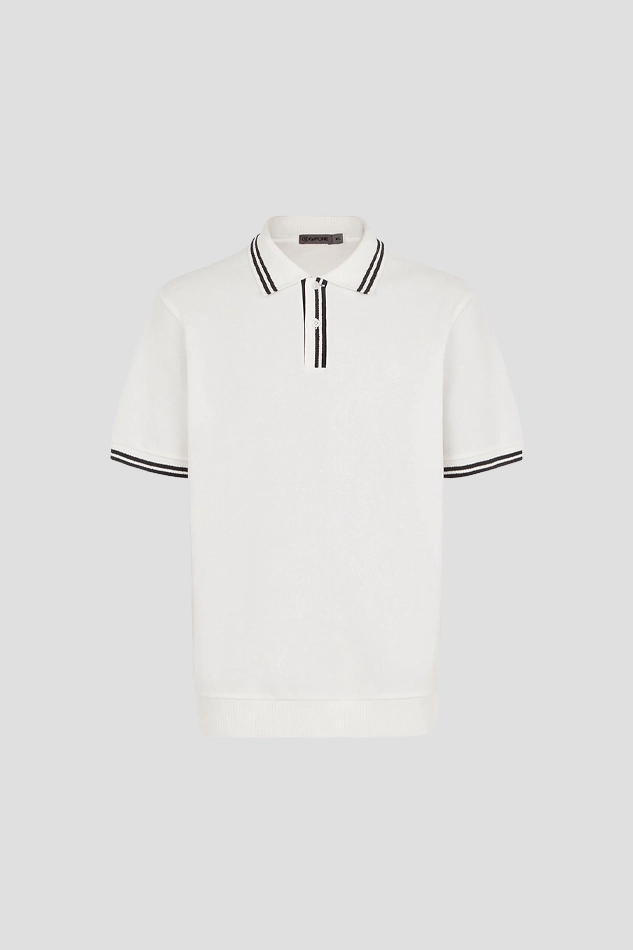 OPEN POLO T SHIRT MEN-WHITE