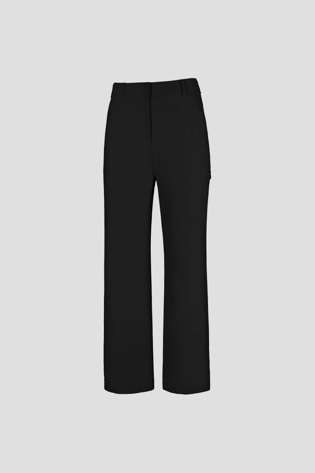 WIDE STRAIGHT PANTS W-BLACK