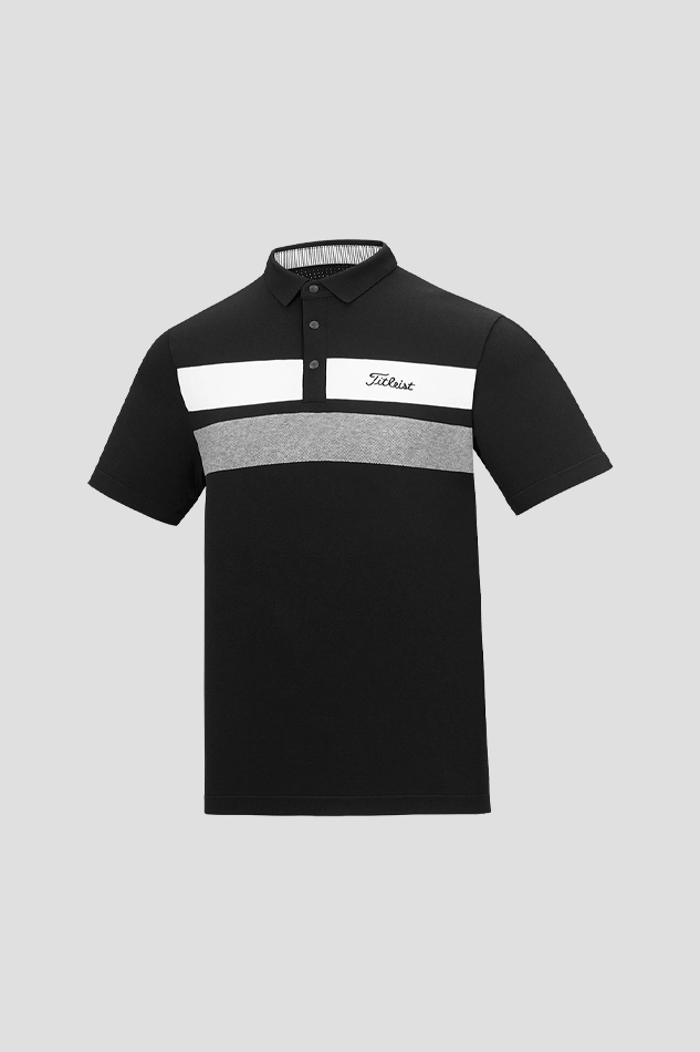 HYBRID SS POLO SHIRTS-BLACK