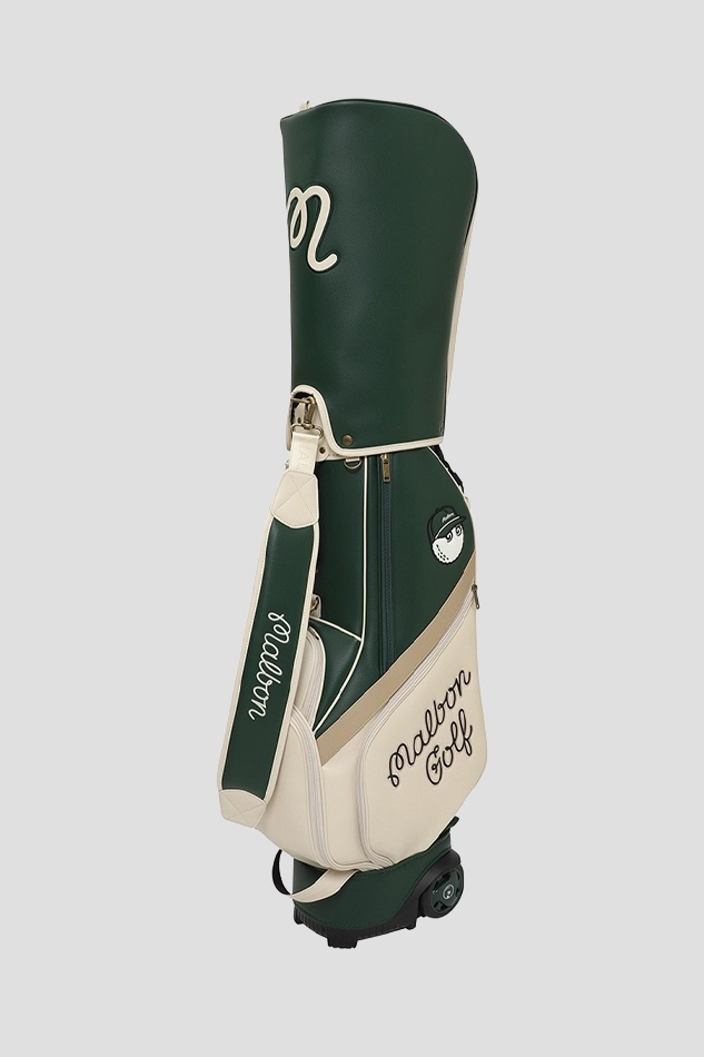 MALBON COLOR BLOCK TROLLEY CADDY BAG-GREEN