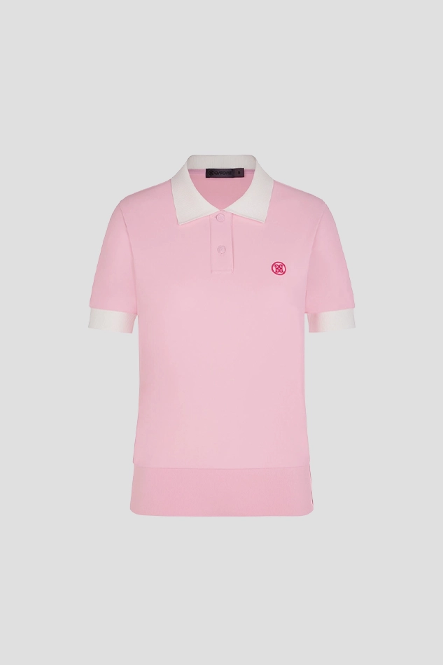 CIRCLE GS PIQUE POLO WOMEN 26S-PINK