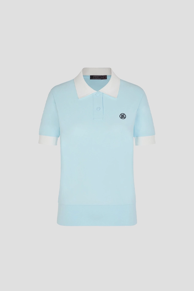 CIRCLE GS PIQUE POLO WOMEN 26S-SKYBLUE