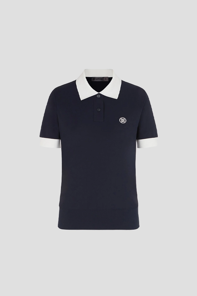 CIRCLE GS PIQUE POLO WOMEN 26S-NAVY