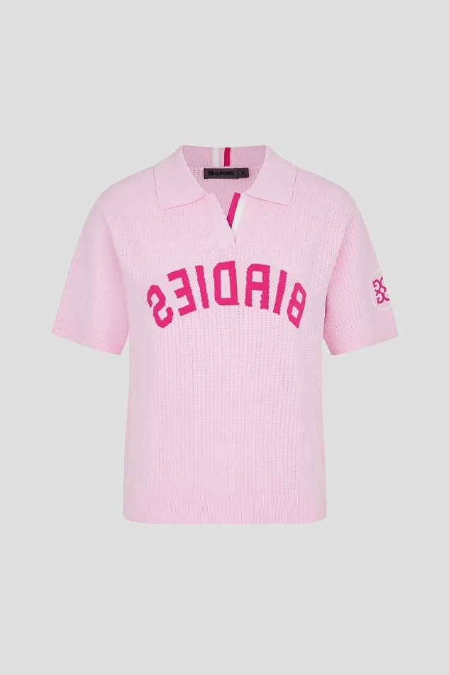 HALF SLEEVE SWEATER WOMEN 26S-PINK