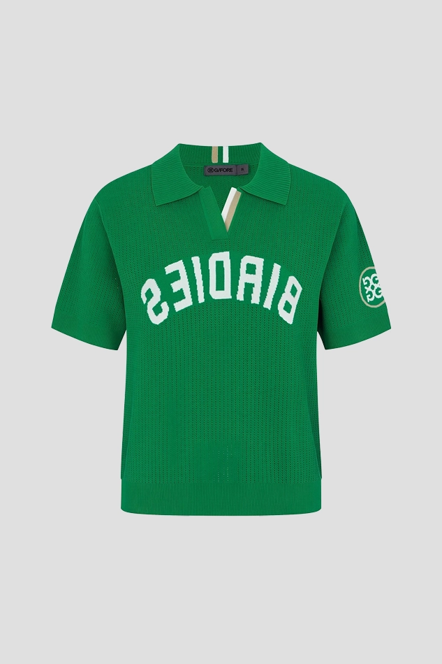 HALF SLEEVE SWEATER WOMEN 26S-GREEN