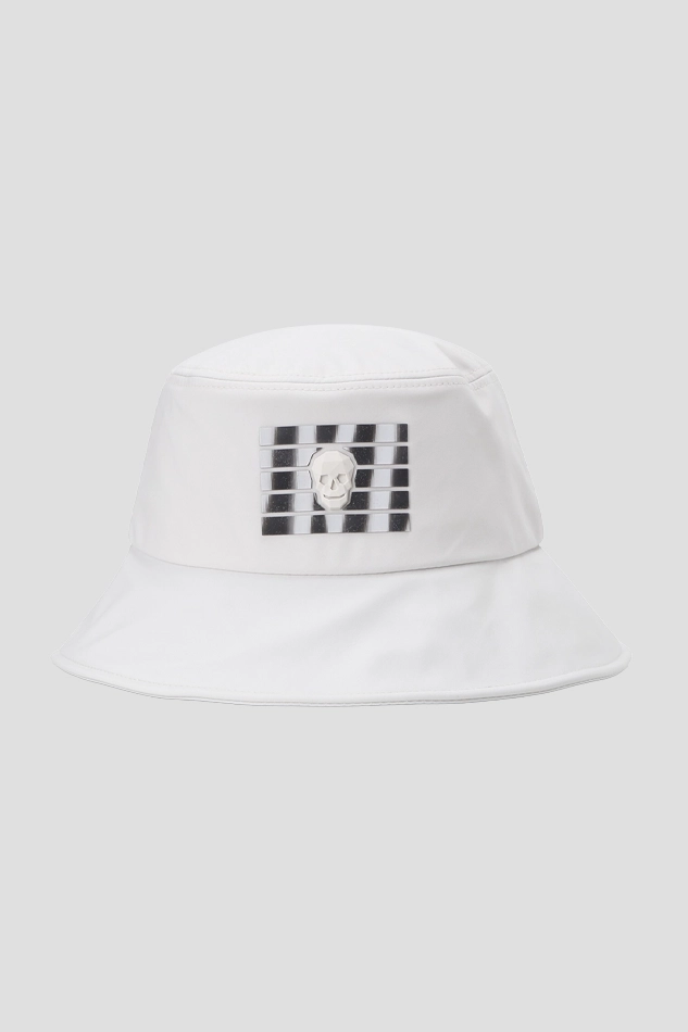 WOMAN SLIT BUCKET HAT-BEIGE