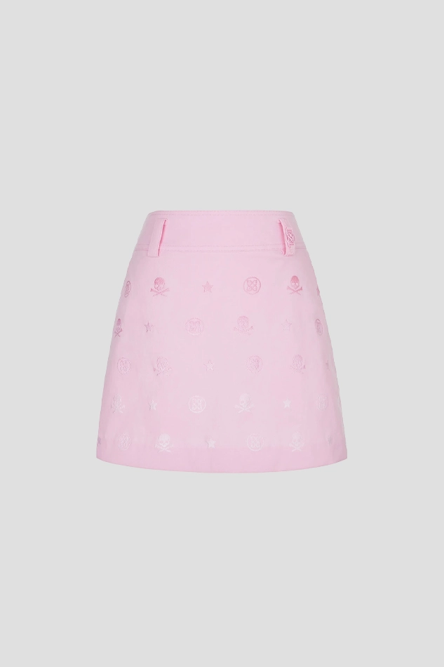 EMBROIDERED SKORT WOMEN 26S-PINK