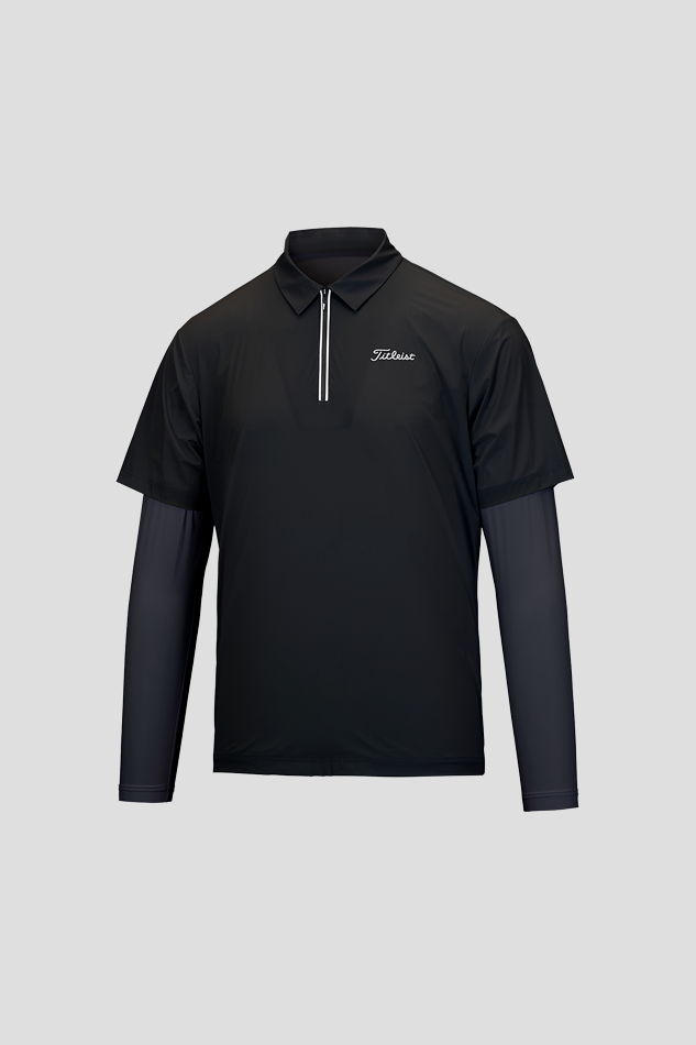 WOVEN HYBRID LS SHIRTS 26S-BLACK