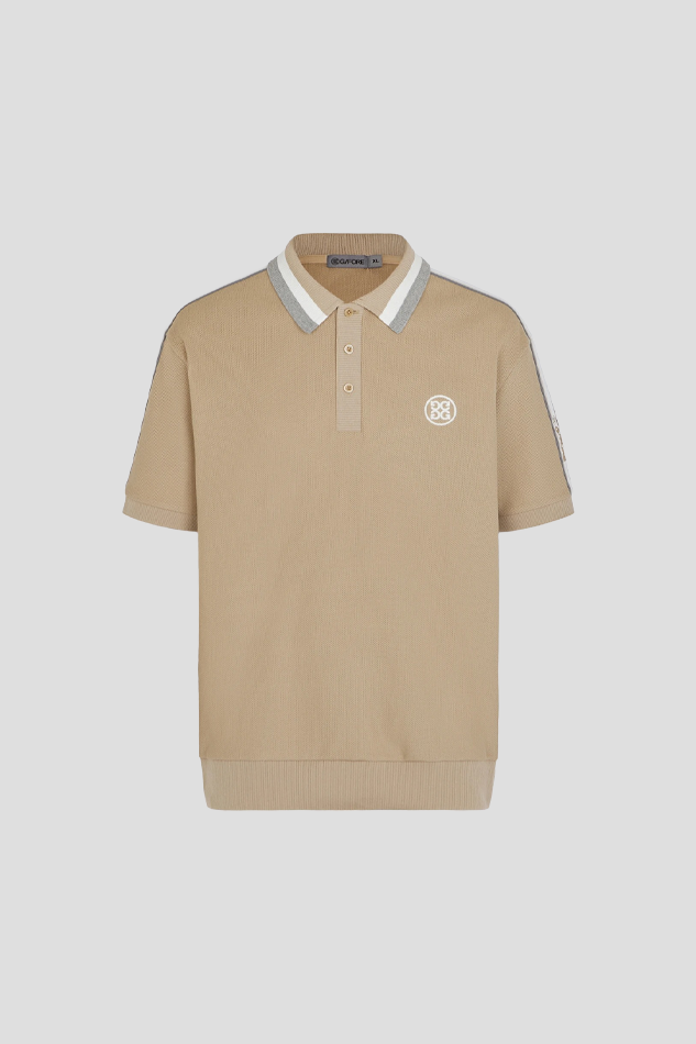 TAPE DETAILED POLO MEN 26S-KHAKI