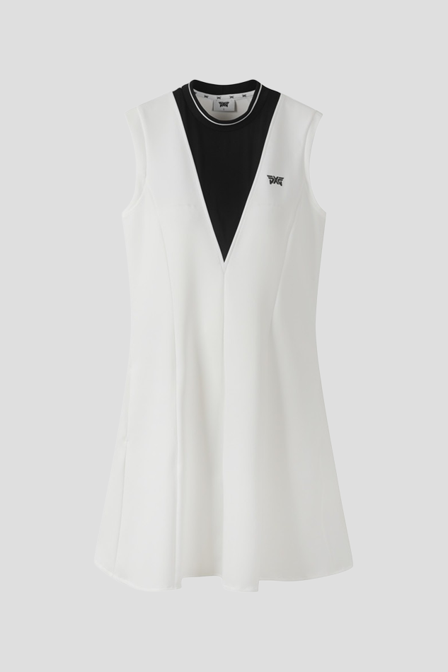 WOMEN MOCK NECK OP 26S-WHITE