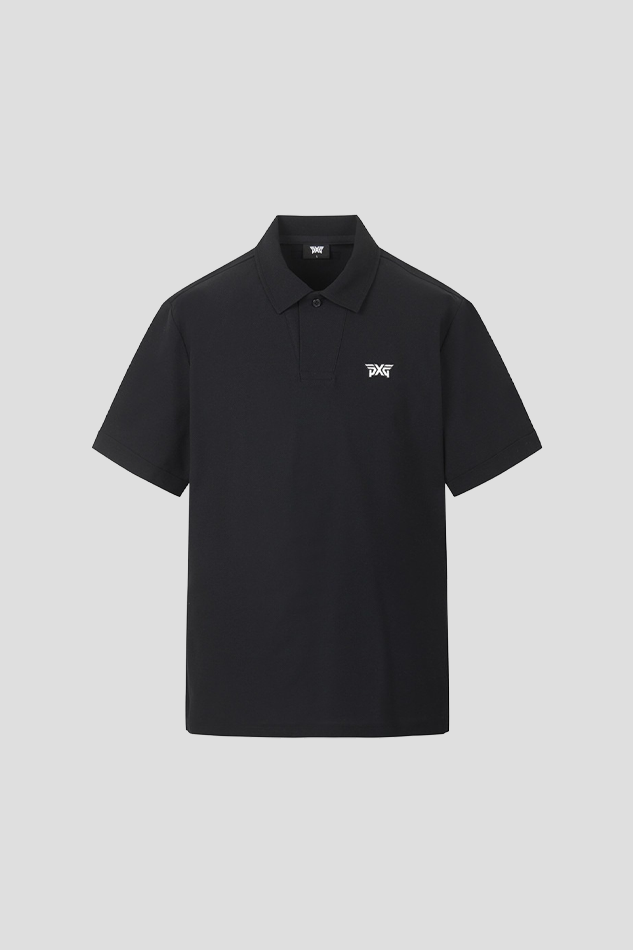 MEN NEW SHAPE COLLAR SHORT SLEEVE 26S-BLACK