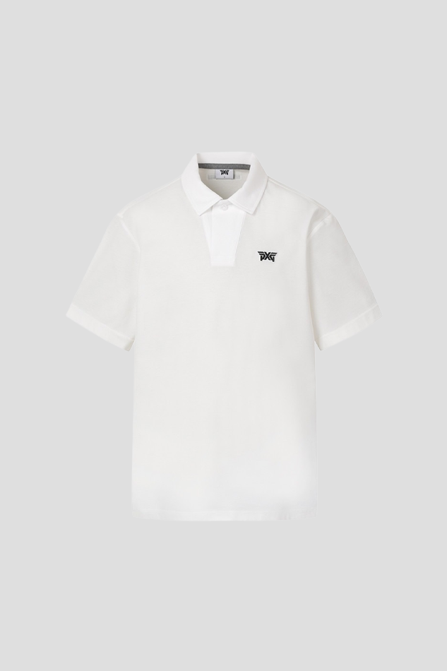 MEN NEW SHAPE COLLAR SHORT SLEEVE 26S-WHITE