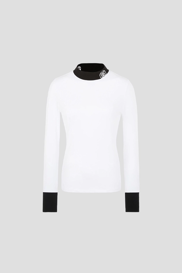 MOCKNECK BASELAYER WOMEN-WHITE