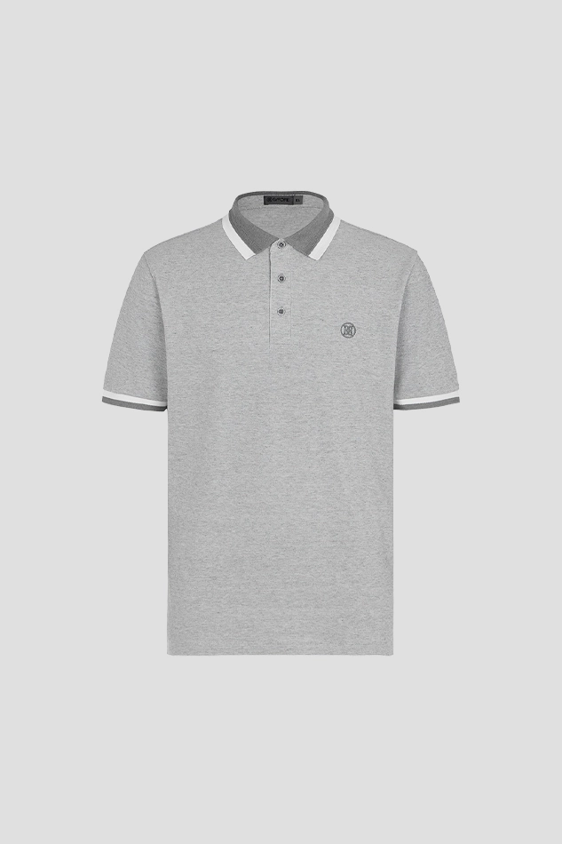 COLLECTION PIQUE POLO MEN-GRAY