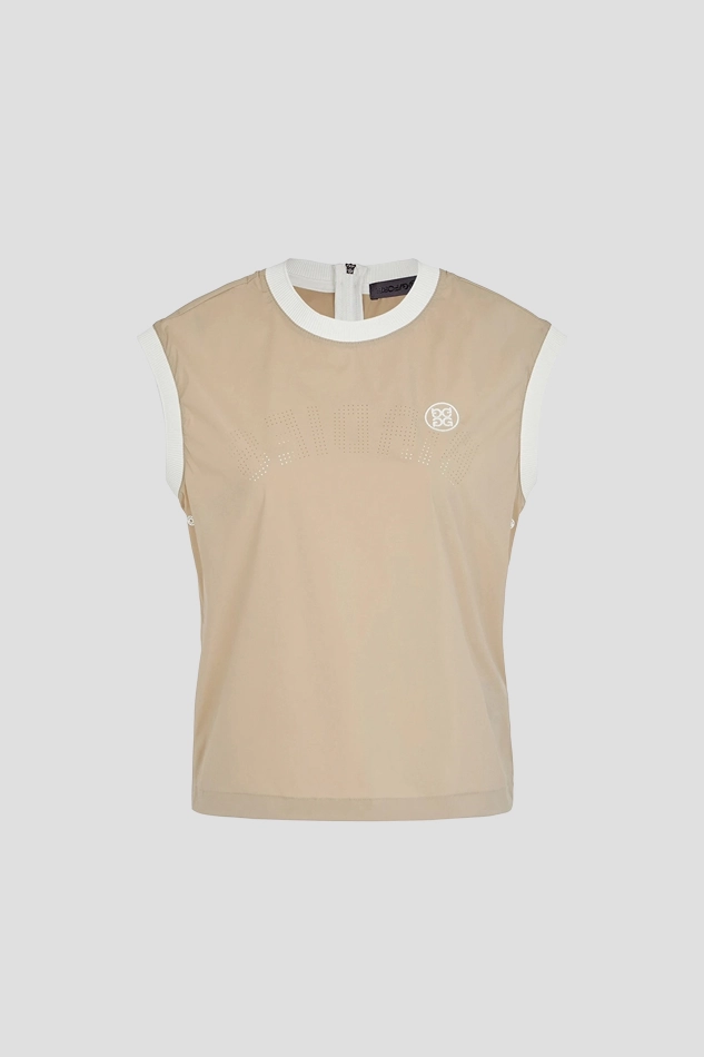 WOVEN VEST WOMEN 26S-KHAKI