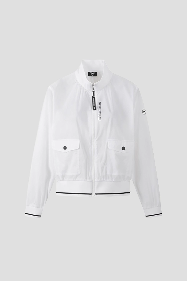WOMEN PERFORMANCE WOVEN JACKET 26S-WHITE