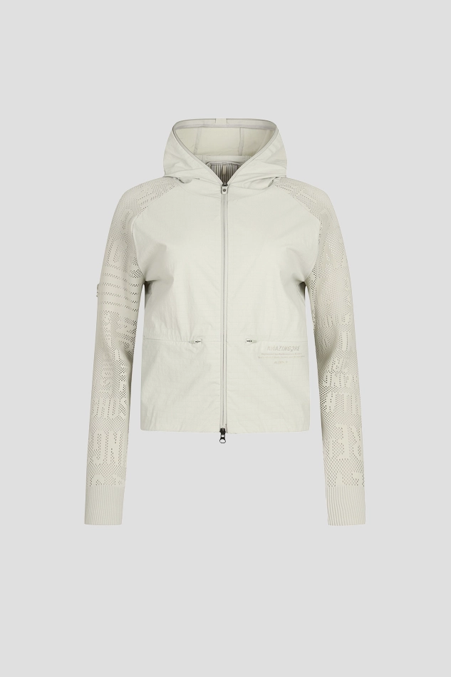 WOMEN AD2 AIR CIRCUIT HYBRID SWEATER JACKET-KHAKI