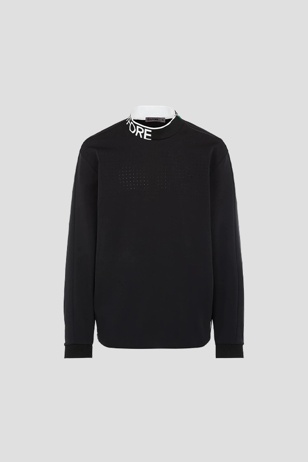 BREATHABLE WOVEN PULLOVER MEN 26S-BLACK