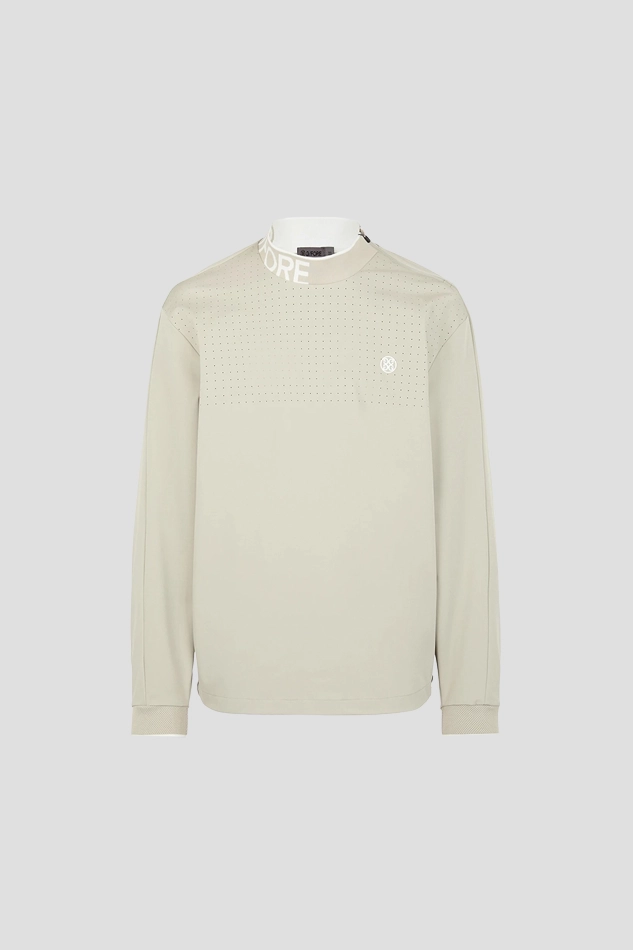 BREATHABLE WOVEN PULLOVER MEN 26S-KHAKI