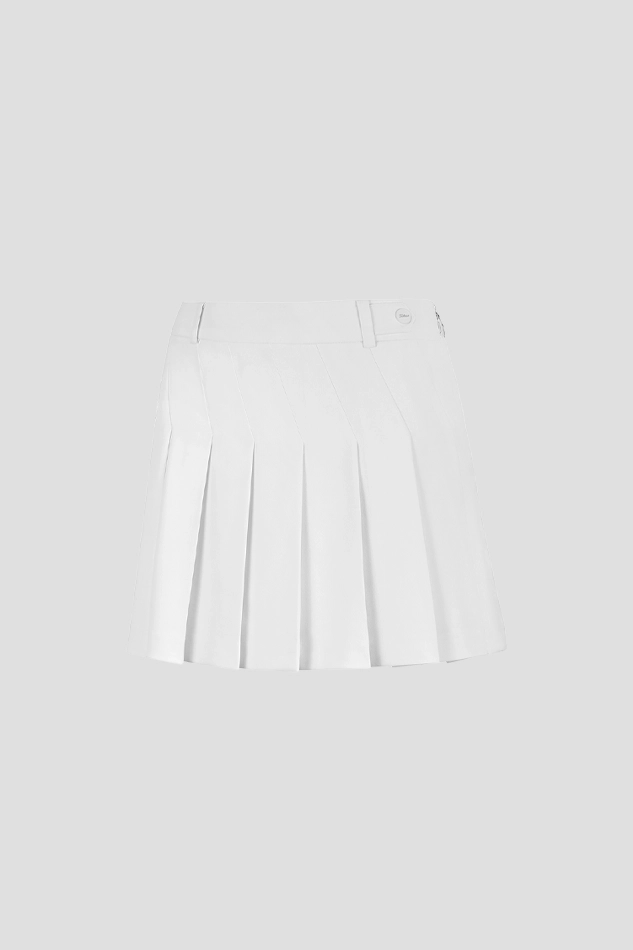 NEW PLEATED SKORTS 26S-WHITE
