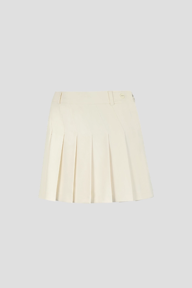 NEW PLEATED SKORTS 26S-YELLOW