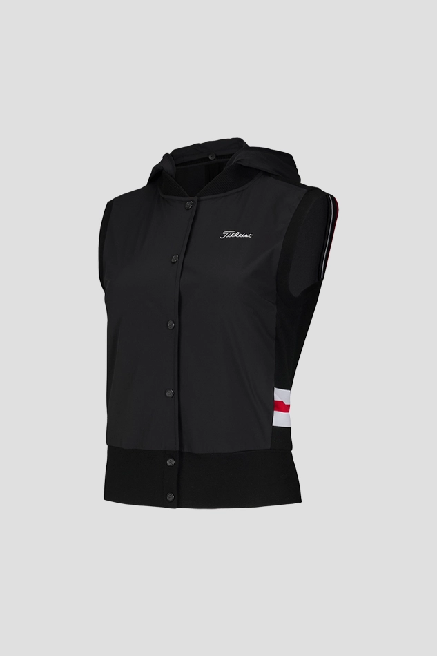 HYBRID SWEATER VEST 26S-BLACK