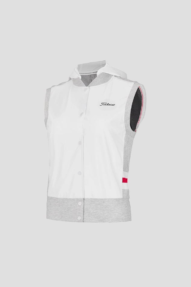 HYBRID SWEATER VEST 26S-WHITE