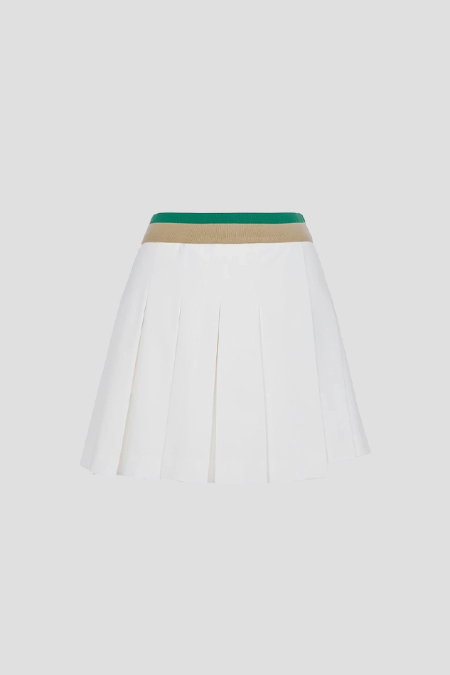 PLEATED CULOTTE WOMEN 26S-WHITE