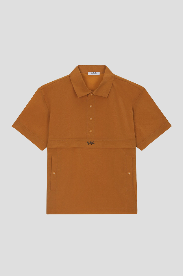26SHORT SLEEVE WINDBREAKER JACKET-MUSTARDYELLOW