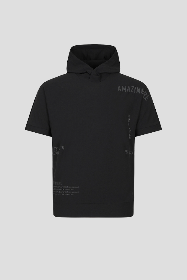 26MEN PROGRAM TECH JERSEY HOODIE TSHIRT-BLACK