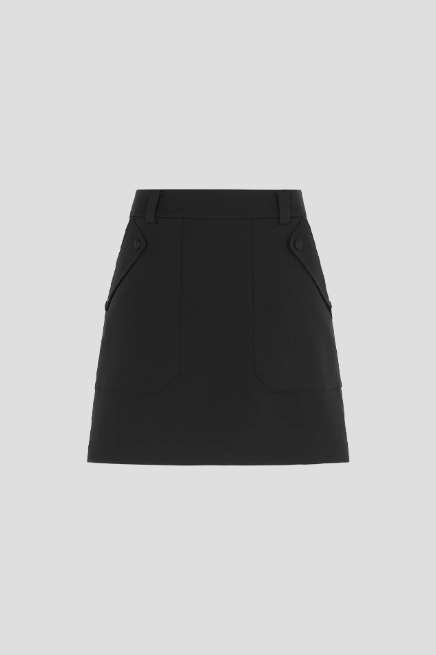26SEMI A LINE SKORT WOMEN-BLACK