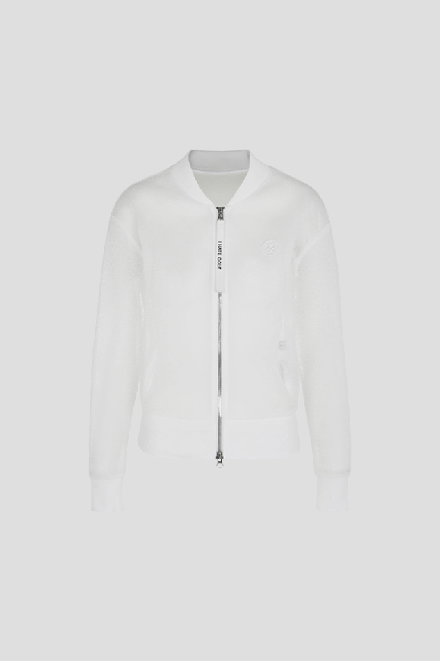 26MESH FULL ZIP JACKET WOMEN-WHITE
