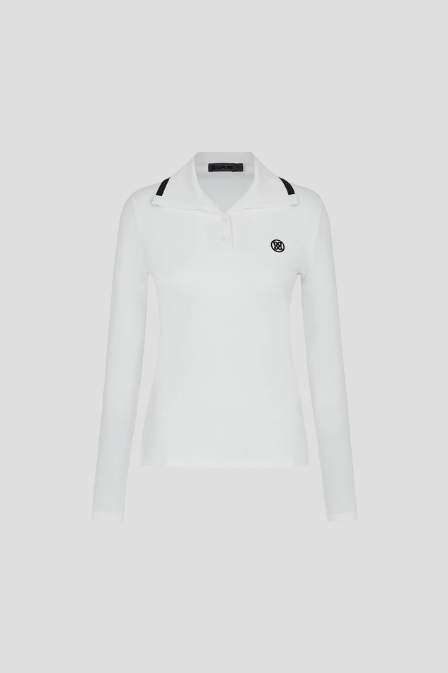 26COOL SLEEVE POLO WOMEN-WHITE